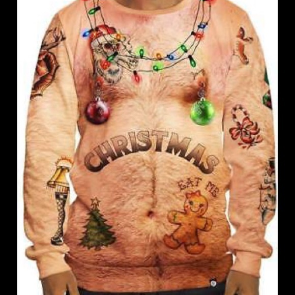 Ugly Christmas Silly Men’s Unisex Crew Sweat shirt - Picture 4 of 4